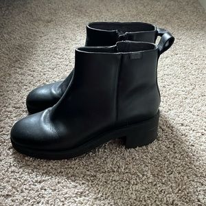 Camper Leather Ankle Boots—Black—GoreTex